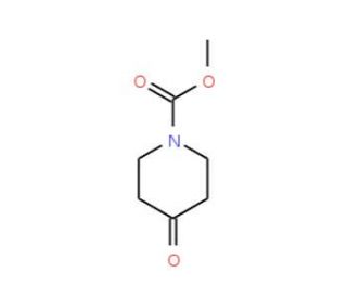 methyl 4-oxopiperidine-1-carboxylate (CAS 29976-54-3) - chemical structure image
