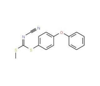 Methyl (4-phenoxyphenyl) cyanocarbonimidodithioate - chemical structure image
