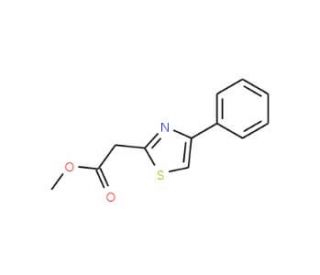 methyl (4-phenyl-1,3-thiazol-2-yl)acetate (CAS 93001-82-2) - chemical structure image