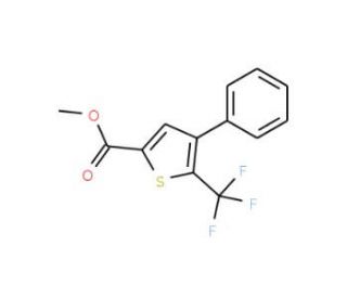 Methyl 4-phenyl-5-(trifluoromethyl)thiophene-2-carboxylate (CAS 237385-98-7) - chemical structure image