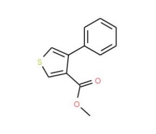 Methyl 4-phenylthiophene-3-carboxylate (CAS 38695-71-5) - chemical structure image