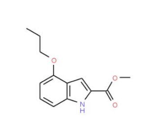 Methyl 4-propoxy-1H-indole-2-carboxylate - chemical structure image