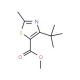 Methyl 4-tert-butyl-2-methylthiazole-5-carboxylate (CAS 1072944-46-7) - chemical structure image
