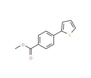 Methyl 4-thiophen-2-ylbenzoate (CAS 17595-86-7) - chemical structure image