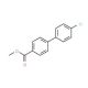Methyl 4′-chloro[1,1′-biphenyl]-4-carboxylate (CAS 89901-02-0) - chemical structure image