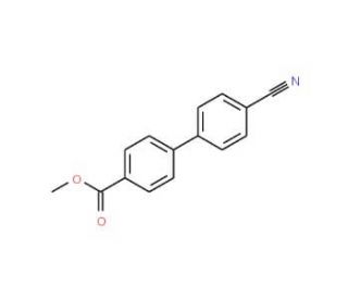 Methyl 4&prime;-cyano[1,1&prime;-biphenyl]-4-carboxylate (CAS 89900-95-8) - chemical structure image