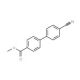 Methyl 4′-cyano[1,1′-biphenyl]-4-carboxylate (CAS 89900-95-8) - chemical structure image