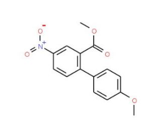 Methyl 4&prime;-methoxy-4-nitro[1,1&prime;-biphenyl]-2-carboxylate (CAS 937601-71-3) - chemical structure image