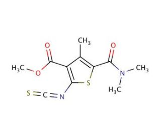 Methyl 5-[(dimethylamino)carbonyl]-2-isothiocyanato-4-methylthiophene-3-carboxylate - chemical structure image