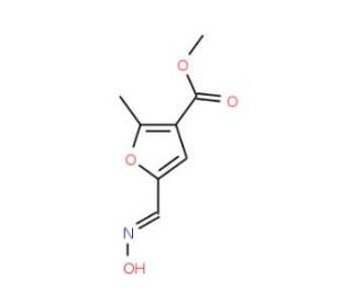 methyl 5-[(E)-(hydroxyimino)methyl]-2-methyl-3-furoate - chemical structure image