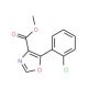 Methyl 5-(2-chlorophenyl)oxazole-4-carboxylate (CAS 89204-91-1) - chemical structure image