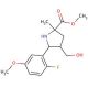 Methyl 5-(2-fluoro-5-methoxyphenyl)-4-(hydroxymethyl)-2-methylpyrrolidine-2-carboxylate - chemical structure image