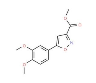 Methyl 5-(3,4-dimethoxyphenyl)isoxazole-3-carboxylate - chemical structure image