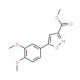 Methyl 5-(3,4-dimethoxyphenyl)isoxazole-3-carboxylate - chemical structure image