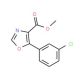 Methyl 5-(3-chlorophenyl)-1,3-oxazole-4-carboxylate (CAS 89204-92-2) - chemical structure image