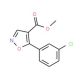 Methyl 5-(3-chlorophenyl)isoxazole-4-carboxylate (CAS 1065074-27-2) - chemical structure image
