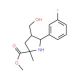 Methyl 5-(3-fluorophenyl)-4-(hydroxymethyl)-2-methylpyrrolidine-2-carboxylate - chemical structure image