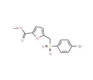Methyl 5-(4-Bromo-benzenesulfonylmethyl)-furan-2-carboxylate - chemical structure image