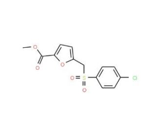 Methyl 5-(4-Chloro-benzenesulfonylmethyl)-furan-2-carboxylate - chemical structure image
