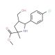 Methyl 5-(4-chlorophenyl)-4-(hydroxymethyl)-2-methylpyrrolidine-2-carboxylate - chemical structure image
