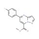Methyl 5-(4-fluorophenyl)pyrazolo-[1,5-a]pyrimidine-7-carboxylate - chemical structure image