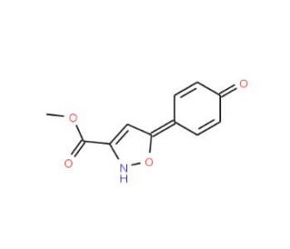 Methyl 5-(4-hydroxyphenyl)isoxazole-3-carboxylate - chemical structure image
