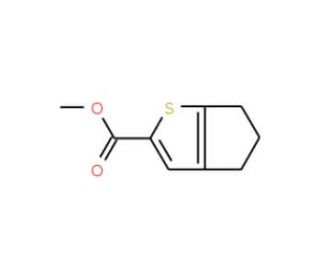 Methyl 5,6-dihydro-4H-cyclopenta[b]thiophene-2-carboxylate (CAS 353269-02-0) - chemical structure image