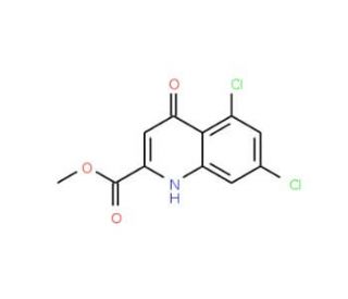 Methyl 5,7-dichloro-4-hydroxyquinoline-2-carboxylate (CAS 130613-19-3) - chemical structure image
