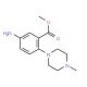 Methyl 5-amino-2-(4-methylpiperazino)-benzenecarboxylate - chemical structure image