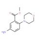 Methyl 5-amino-2-morpholinobenzenecarboxylate (CAS 83909-35-7) - chemical structure image