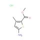 methyl 5-amino-3-methylthiophene-2-carboxylate hydrochloride - chemical structure image