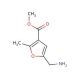 methyl 5-(aminomethyl)-2-methylfuran-3-carboxylate - chemical structure image