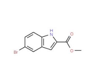 Methyl 5-bromo-1H-indole-2-carboxylate - chemical structure image