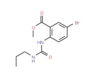 Methyl 5-bromo-2-{[(propylamino)carbonyl]-amino}benzenecarboxylate - chemical structure image