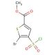 methyl 5-bromo-4-(chlorosulfonyl)thiophene-2-carboxylate - chemical structure image