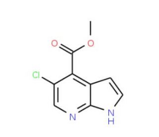 Methyl 5-chloro-1H-pyrrolo[2,3-b]pyridine-4-carboxylate (CAS 1015609-99-0) - chemical structure image
