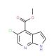 Methyl 5-chloro-1H-pyrrolo[2,3-b]pyridine-4-carboxylate (CAS 1015609-99-0) - chemical structure image