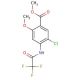 Methyl 5-Chloro-2-methoxy-4-trifluoroacetamidobenzoate (CAS 447438-06-4) - chemical structure image