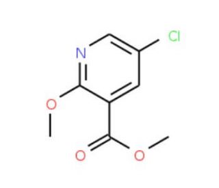 Methyl 5-chloro-2-methoxynicotinate (CAS 82060-51-3) - chemical structure image