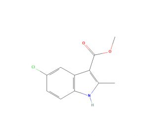 Methyl 5-chloro-2-methyl-1H-indole-3-carboxylate (CAS 762288-06-2) - chemical structure image