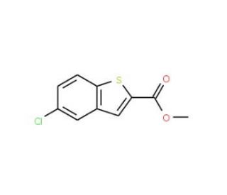 Methyl 5-chlorobenzo[b]thiophene-2-carboxylate (CAS 35212-96-5) - chemical structure image