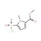 Methyl 5-(chlorosulphonyl)-1-methyl-1H-pyrrole-2-carboxylate (CAS 306936-53-8) - chemical structure image