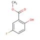Methyl 5-fluoro-2-hydroxybenzoate (CAS 391-92-4) - chemical structure image