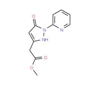 Methyl (5-hydroxy-1-pyridin-2-yl-1H-pyrazol-3-yl)-acetate (CAS 1119391-01-3) - chemical structure image