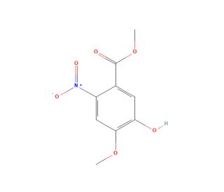 Methyl 5-hydroxy-4-methoxy-2-nitrobenzoate (CAS 215659-03-3) - chemical structure image