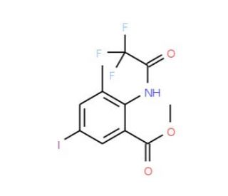 Methyl 5-iodo-3-methyl-2-[(2,2,2-trifluoroacetyl)amino]benzenecarboxylate - chemical structure image