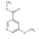 Methyl 5-methoxypyridine-3-carboxylate (CAS 29681-46-7) - chemical structure image