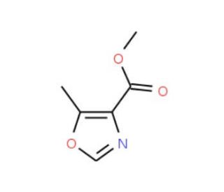 Methyl 5-methyl-1,3-oxazole-4-carboxylate (CAS 41172-57-0) - chemical structure image