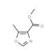 Methyl 5-methyl-1,3-oxazole-4-carboxylate (CAS 41172-57-0) - chemical structure image
