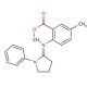 Methyl 5-Methyl-2-[(1-phenylpyrrolidene)amino]benzoate (CAS 856925-73-0) - chemical structure image